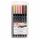 LYRA L6521062 Aqua Brush Duo Brauntöne, Set mit 6 Farben