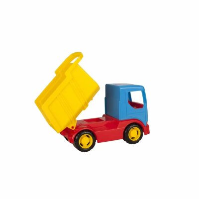 Wader 35312 - Tech Truck Kipper mit stabilen Stahlachsen, ca. 23,5 x 11,5 x 15,5 cm groß, ab 12 Monaten, ideal als Geschenk für kreatives Spielen