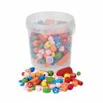 Holzperlen-Mix Dose 180g FSC100%, Glorex
