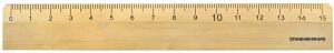 Lineal aus Messing 15 cm