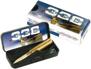 Fisher Space Pen Bullet aus Messing Kaliber 338