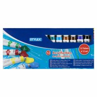 STY Acrylfarben 12er Set 12 ml / Tuben matt