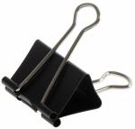 Foldbackklammern, schwarz, vernickelt, 41 mm lang, 1...