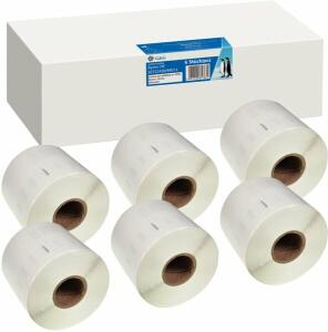 Etiketten 54 x 101 mm kompatibel Dymo 99014/S0722430, schwarz auf weiß