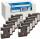 Schriftband Vorteilspack, 12 mm x 7 m, kompatibel zu 45013/S0720530, schwarz auf weiß