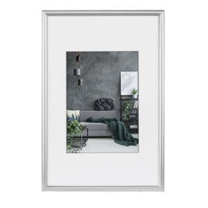 Bilderrahmen Detroit, Alu, 70 x 100 cm, silber