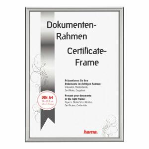 Bilderrahmen Detroit, Alu, 21x29,7cm, silber, Polystyrolscheibe (1mm)