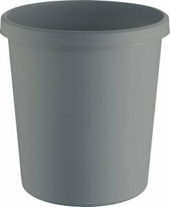 Papierkorb the green german, 18 l, lichtgrau