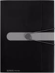 Gummizugmappe PP A4 schwarz opak