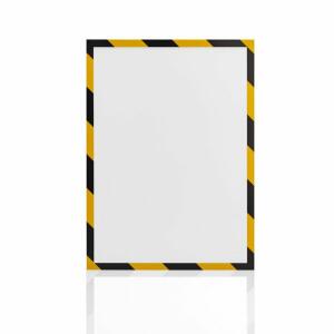 Magnetrahmen SAFETY, A4, gelb/schwarz, VE = 1 Packung = 5 Stück
