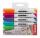 Whiteboard/Flipchartmarker-Set, 6 Farben, Rundspitze 3 mm, schnell trocknend, 48 h Cap-off