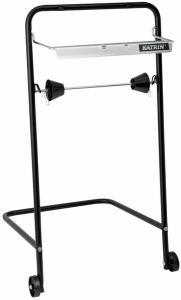 Putztuchspender Bodenspender, schwarz, Metall, für Rollen bis 40 cm, Maße: 960 x 560 x 568 mm