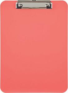 Klemmbrett A4, Kunststoff, rose Plattenstärke 3 mm, 228x315x15mm