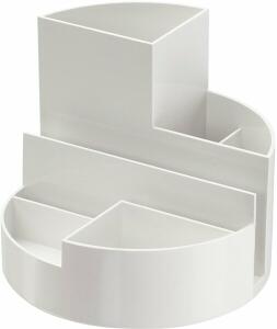 MAULrundbox Recycling, weiß Oberfläche, matt, 6 Fächer