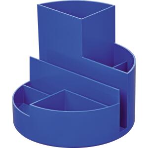 MAULrundbox Recycling, blaue Oberfläche, matt, 6 Fächer