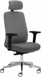Drehstuhl myTRITON, ergonomisch, Kopfstütze, grau,...