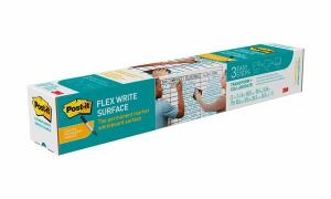 Post-it FlexWriteSurfaceFolie, FWS4x3, 1 Rolle, 90x120, inkl. Mikrofasertuch