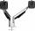 Monitorarm Clu Duo C, 2 Bildschirme 2-7 kg, für 27", Tischbefestigung: 10-50 mm, Reichweite: 333 mm