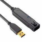 aktives USB-2.0 Verlängerungskabel, schwarz, 6 m,...