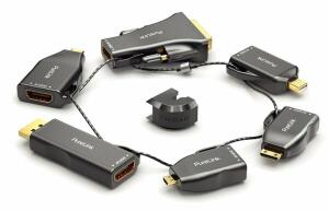 Adapterring, 6 x HDMI - mini DisplayPort / DisplayPort / USB-C / mini HDMI-C / micro HDMI-D / DVI (24+1), Auflösung: 4K UltraHD 60Hz, Ring 40 cm