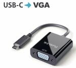 Adapter iSerie, USB-C auf VGA, schwarz, 0,10 m,  4K60Hz