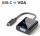 Adapter iSerie, USB-C auf VGA, schwarz, 0,10 m,  4K60Hz