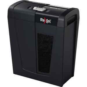Aktenvernichter Secure X8, P4, schwarz, Partikelschnitt 4 x 40 mm