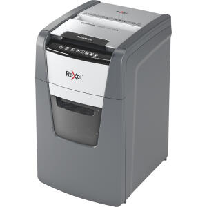 Aktenvernichter Optimum AutoFeed+ 130X, P4, schwarz, Partikelschnitt 4 x 28 mm