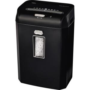 Aktenvernichter ProMax REX623, schwarz, P-4, Partikelschnitt 4 x 40 mm, 6 Blatt, Auffangvolumen 23 Liter, vernichtet Dokumente, Heft-/Büroklammern und Kreditkarten