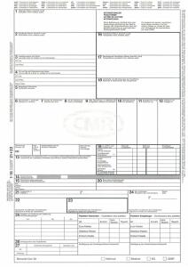 Internationaler Frachtbrief (CMR), DIN A4, für Laserdrucker, 4 Einzelblatt, lose im Wechsel