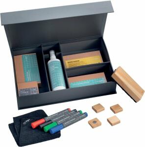 Starterset für Whiteboards, Glas-Magnetboards, Inhalt: BA010, BA211, BA120, BA110, BA140