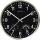 Unilux WETTY Wanduhr metallgrau, Ø 30 cm, Quarzuhrwerk, leise schleichende Zeiger, inkl. Batterie