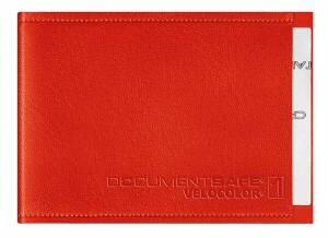 Document Safe 1, Schutzhülle passend für eine Karte, Maße: 63 x 90 mm, hellrot