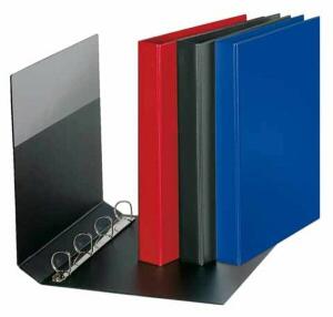 Ringbuch, A4, PVC-Folie, 4-D-Ring 25mm, blau