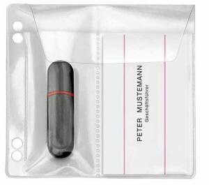 USB Stick-Hülle, PVC-Folie, transparent