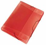 Sammelbox Crystal, A4, rot, 30 mm Füllhöhe