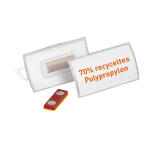Durable Namensschild 40x75 mm Magnet verdrehsicher 70% recycled PP