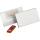 Durable Namensschild 40x75mm tr 25St mit Magnet verdrehsicher