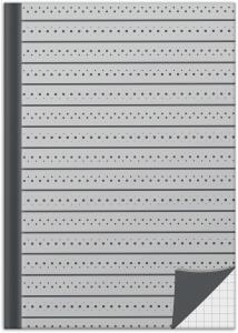 RNK Kladde Grey kariert A5 96Bl