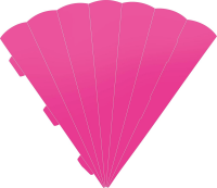 Schultüte Karton Eck 69cm pink