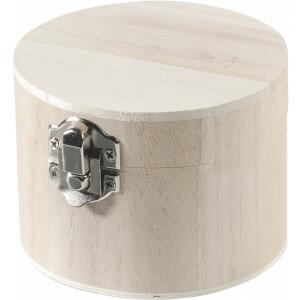 Holzdose rund 9,5x7cm
