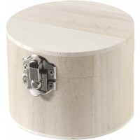 Holzdose rund 9,5x7cm