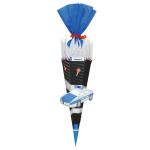 Ursus 9850034 Schultüte Bastelset Polizei, sechseckig, Höhe ca. 68 cm, Duchmesser ca. 20 cm, inklusive Bastelanleitung und Vorlagebogen, zum Selbstbasteln, ideal für die Einschuluung