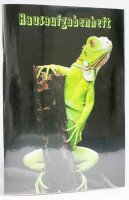 ADINA Hausaufgabenheft A5  (Leguan) für Schlaue mit...