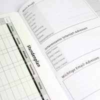 ADINA Hausaufgabenheft A5  (ABC) für Schlaue Faule