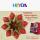 HEYDA 204875557Faltblätter Curlie 15 x 15 cm rot