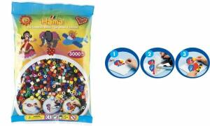 Hama Perlen Beutel 1000er  Vollton Farben gemischt
