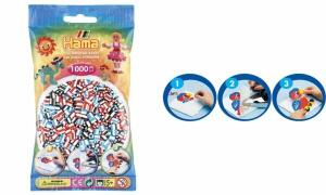 Hama Perlen Beutel 1000er  gestreift,3 Versionen sor