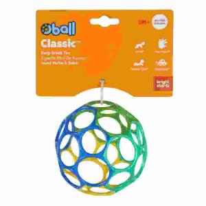 Oball Classic 10cm  blau/grün, sehr robust durch flexiblen Kunststoff,, frei von PVC, Latex und Phthalaten,, ab 0 Monaten