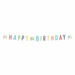 Papiergirlande 180x14cm  Konfetti Birthday 80, Amscan
